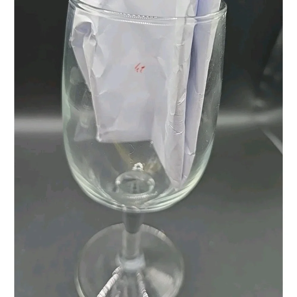 Vntg Warner Michigan's Largest & Fastest Growing Winery Tasting Stem Glass Set 2 - Picture 5 of 6